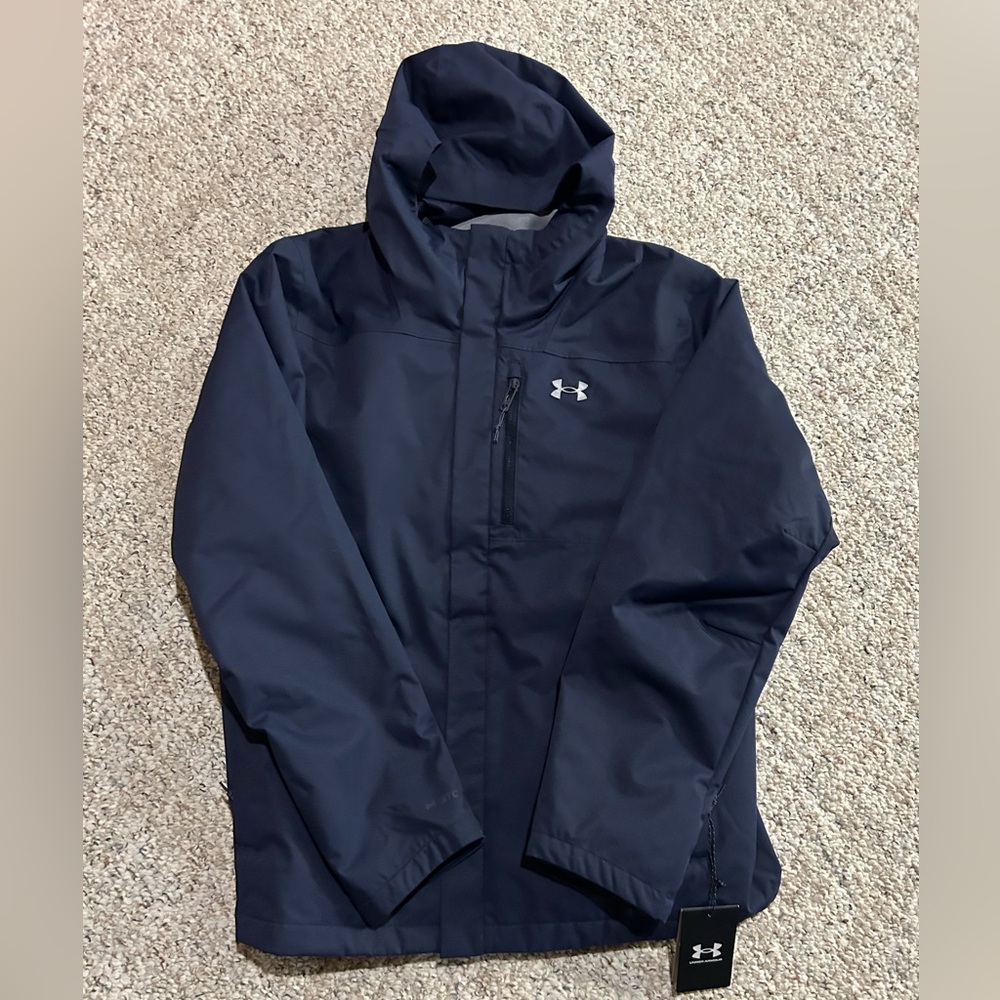 New Under Armour Men’s Storm Porter 3 in 1 Winter Jacket Navy - Size Medium NWT